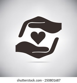 heart in hands, hand holding the heart
