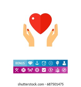 Heart In Hands Icon