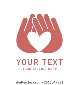 Heart Hands Love Family Support Charity Community House People Helping Togetherness Unity Kindness Compassion Well Being Abstract Design Graphic Icon Symbol Sign