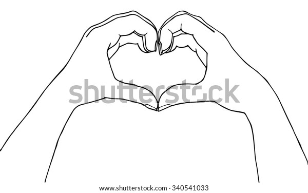 How To Draw Heart Hands Step By Step - Howto Techno