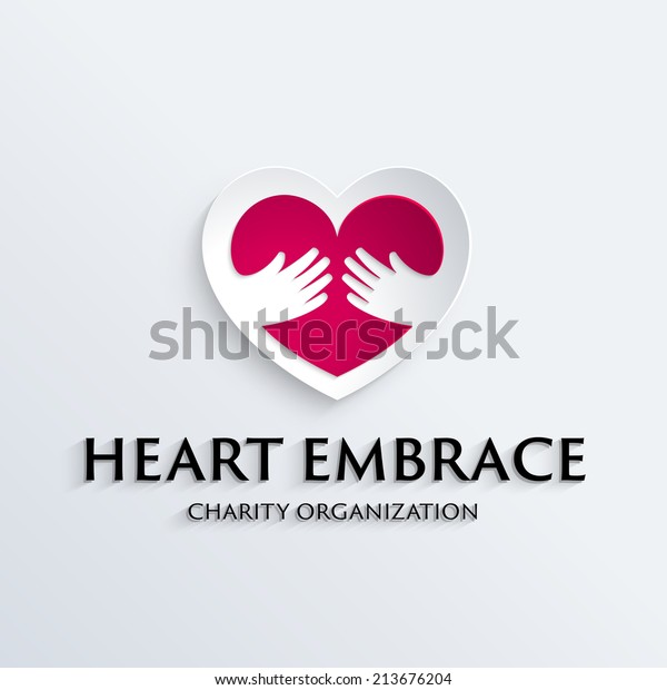 Herz In Handen Symbol Symbol Logo Vorlage Stock Vektorgrafik Lizenzfrei