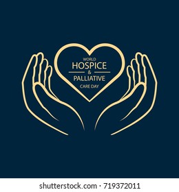 Heart in hands. World Hospice and Palliative Care Day