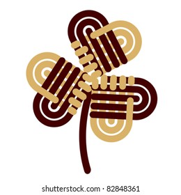 Heart handshake in the shape of Clover - Teamwork and group flat icon, vector
Isolated on white