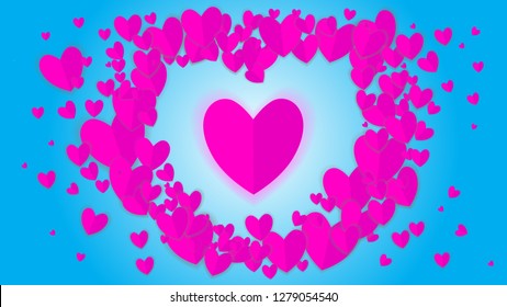 Heart happy valentine's day.