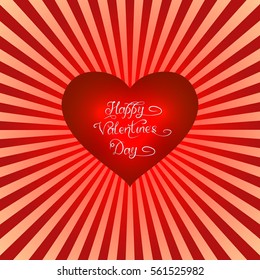 Heart. Happy Valentine`s day. Vector illustration