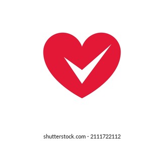 Heart health care vector icon. Cardio medicine symbol. Cardiology illustration.