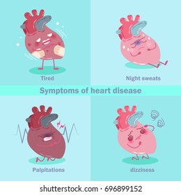 heart with health concept on the green background