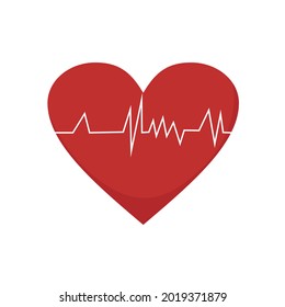 heart health icon or symbol design