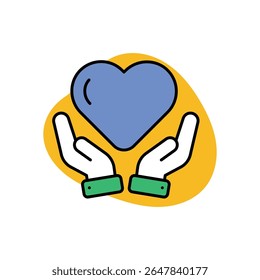 Heart Health Icon vector stock illustration