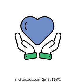 Heart Health Icon vector stock illustration