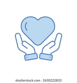 Heart Health Icon vector stock illustration
