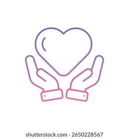 Heart Health Icon vector stock illustration