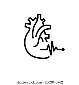 Heart Health Illustration Human Care eps