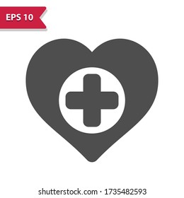 Heart Health. Professional, pixel perfect icon, EPS 10 format.