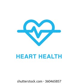 Heart health vector icon