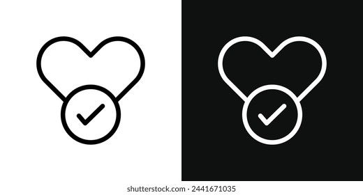 Heart Health and Wellness Icons. Symbols for Right Health Choices and Value.