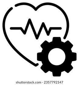 Heart Healthy Options Icon Illustration for uiux, infographic, etc