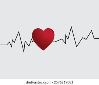 heart and heartbeat, heart and symbol