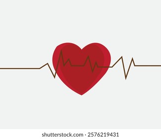 heart and heartbeat, heart and symbol