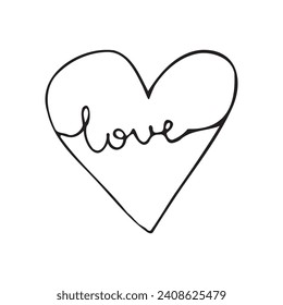 Herz. Herzen. doodle. verschiedene Herzmuster. Schönheit. Valentinstag. Vektor. auf weißem Hintergrund. Muster. ein dekoratives Element. Dekor.