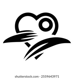 Heart Held in Caring Hands Graphic