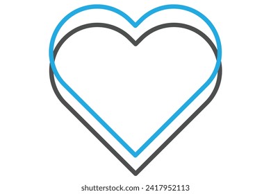Heart Highlight Note Sticker Design