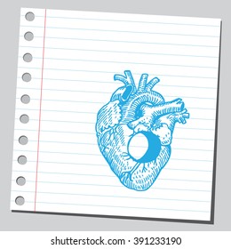 Heart with hole