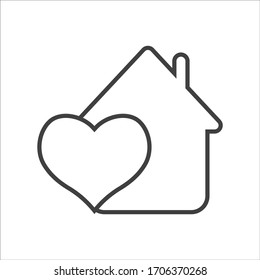 Home Care Icon Medical House Logo Stock Vector (Royalty Free ...