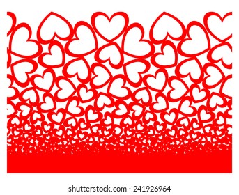 heart horizontal seamless