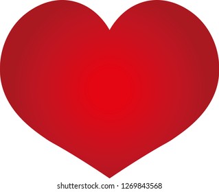 Heart Hot Red Love Vector illustration