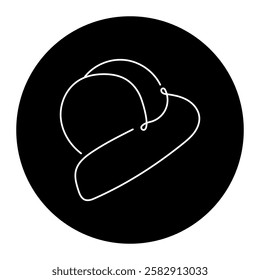 Heart Hug Continuous Line Icon. Circle Hug Monoline Icon.
Abstract Embrace Line Art Icon. Editable Stroke.