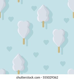 Heart ice pops vector background