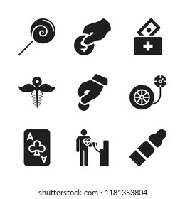 heart icon. 9 heart vector icons set. pharmacy icon, donate and donation icons for web and design about heart theme