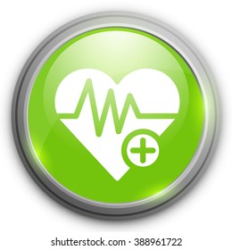 Heart icon with add sign