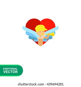 Heart icon with amour