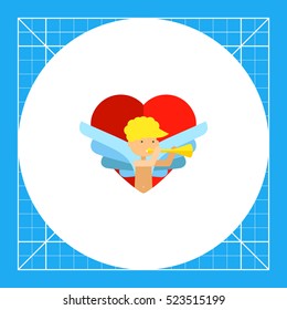 Heart icon with amour