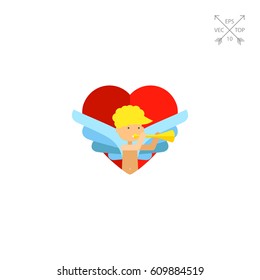 Heart icon with amour