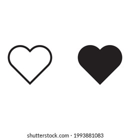 heart icon for apps and web sites