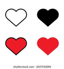 Heart icon for apps and web sites