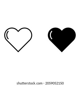 Heart icon for apps and web sites
