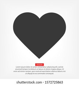 heart icon. beautiful heart. love in the icon. heart vector graphic. eternal love. 10 eps