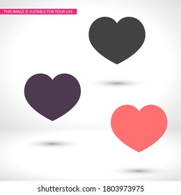 heart icon. beautiful heart. love in the icon. heart vector graphic. eternal love. 10 eps