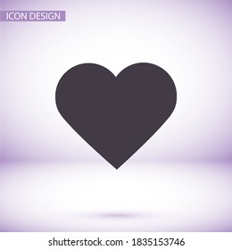 icono del corazón. hermoso corazón. amor en el icono. gráfico de vector de corazón. amor eterno. 10 pasos