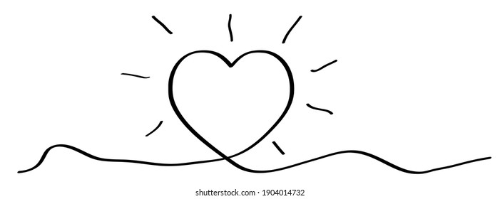 Heart Icon Black Heart Shape Flat Stock Vector Royalty Free 1904014732 Shutterstock 