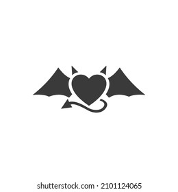 Heart Icon Black and White Vector Graphic