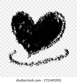 Heart icon brushes, vector illustration.