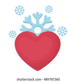 Heart icon in cartoon style isolated on white background. Romantic symbol stock vector illustration.