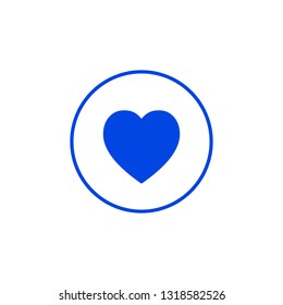 Heart icon in circle