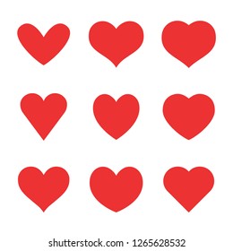 Heart icon collection  love symbols