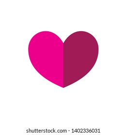 Heart icon collection, love symbols template, vector illustration
